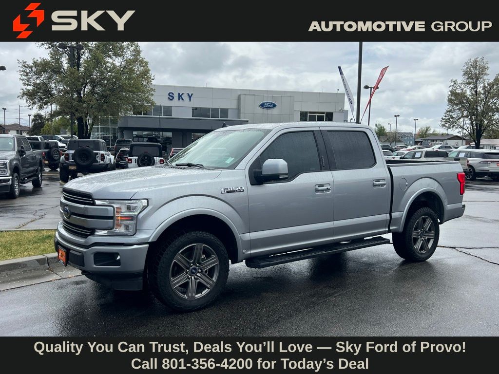 Iconic Silver Metallic 2020 Ford F-150 Lariat SuperCrew 4WD Pickup Truck Four-Wheel Drive Automatic