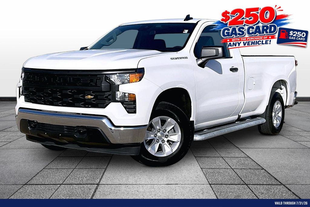 Summit White 2024 Chevrolet Silverado 1500 Pickup Truck 4X2 Automatic