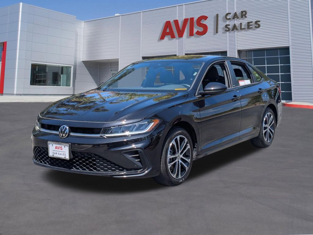 Black 2025 Volkswagen Jetta Sport FWD Sedan Front-Wheel Drive 8-Speed Automatic