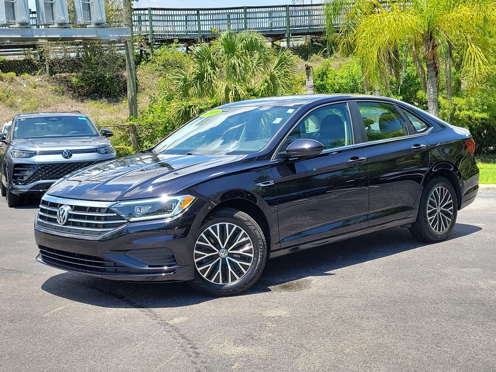 Deep Black 2019 Volkswagen Jetta SEL FWD Sedan Front-Wheel Drive 8-Speed Automatic
