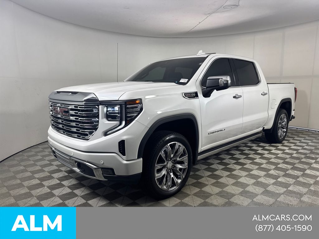 White Frost Tricoat 2024 GMC Sierra 1500 Pickup Truck Four-Wheel Drive Automatic