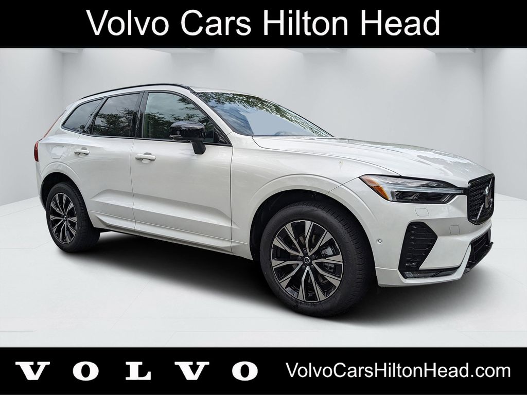 Crystal White 2025 Volvo XC60 B5 Plus Dark Theme AWD SUV / Crossover All-Wheel Drive Automatic