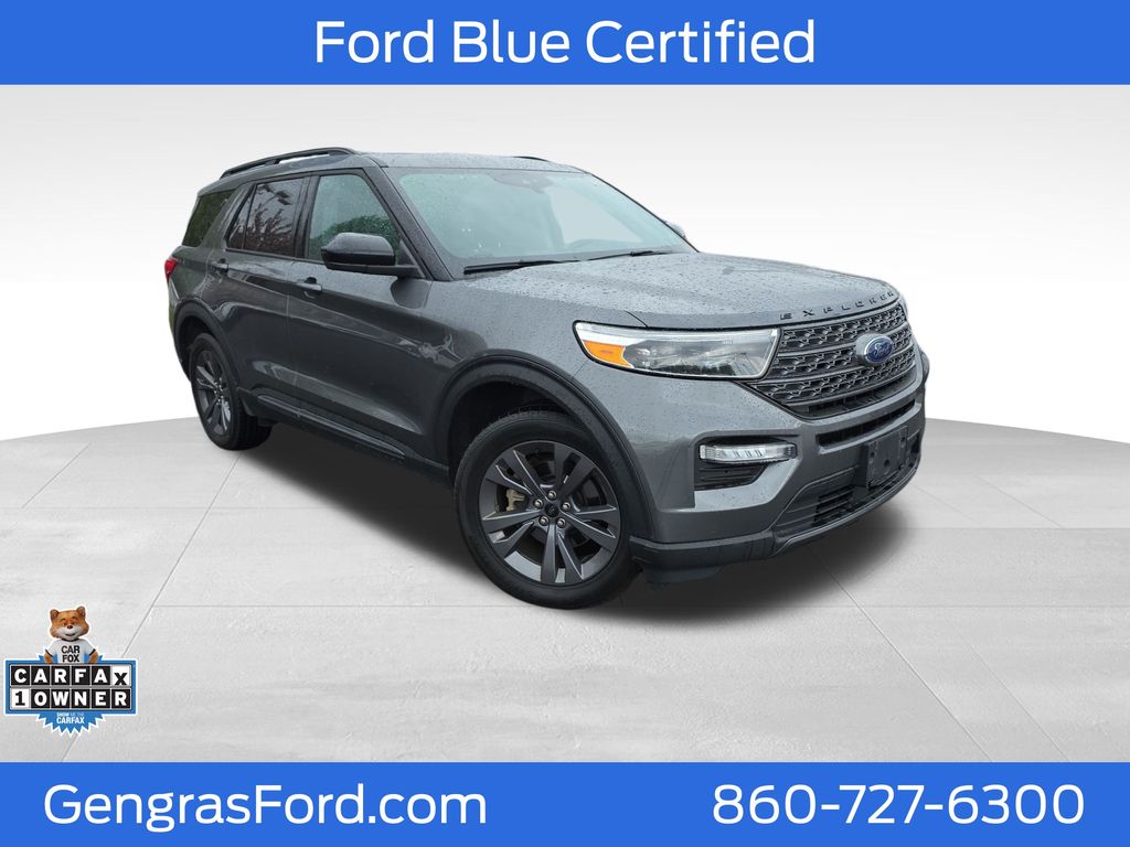 Gray Metallic 2023 Ford Explorer XLT AWD SUV / Crossover All-Wheel Drive Automatic