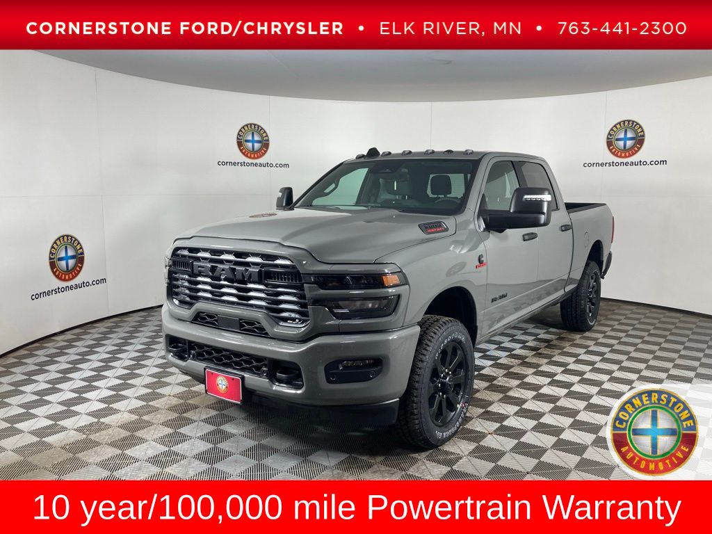 Ceramic Gray Clearcoat 2026 RAM 3500 Big Horn Crew Cab 4WD Pickup Truck Four-Wheel Drive 8-Speed Automatic