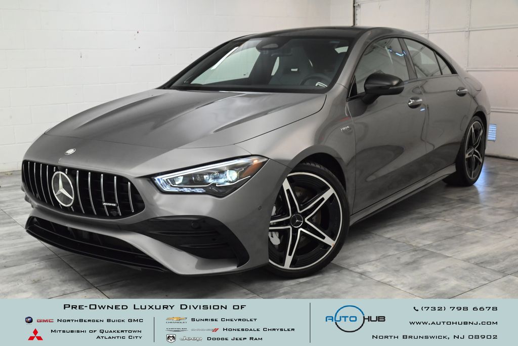 Mountain Gray Metallic 2026 Mercedes-Benz CLA AMG CLA 35 4MATIC Coupe All-Wheel Drive 8-Speed Automatic