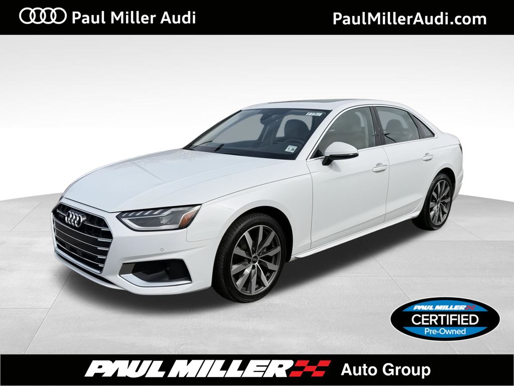 Glacier White Metallic 2023 Audi A4 quattro Premium 40 TFSI AWD Sedan All-Wheel Drive 7-Speed Automatic