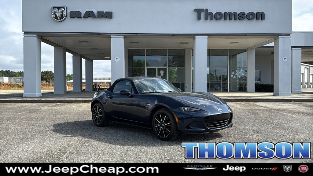 Deep Crystal Blue Mica 2025 Mazda MX-5 Miata Grand Touring RWD Convertible Rear-Wheel Drive 6-Speed Manual