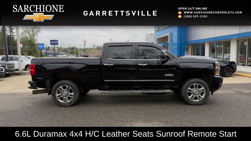 Black 2019 Chevrolet Silverado 2500HD High Country Crew Cab 4WD Pickup Truck Four-Wheel Drive 6-Speed Automatic