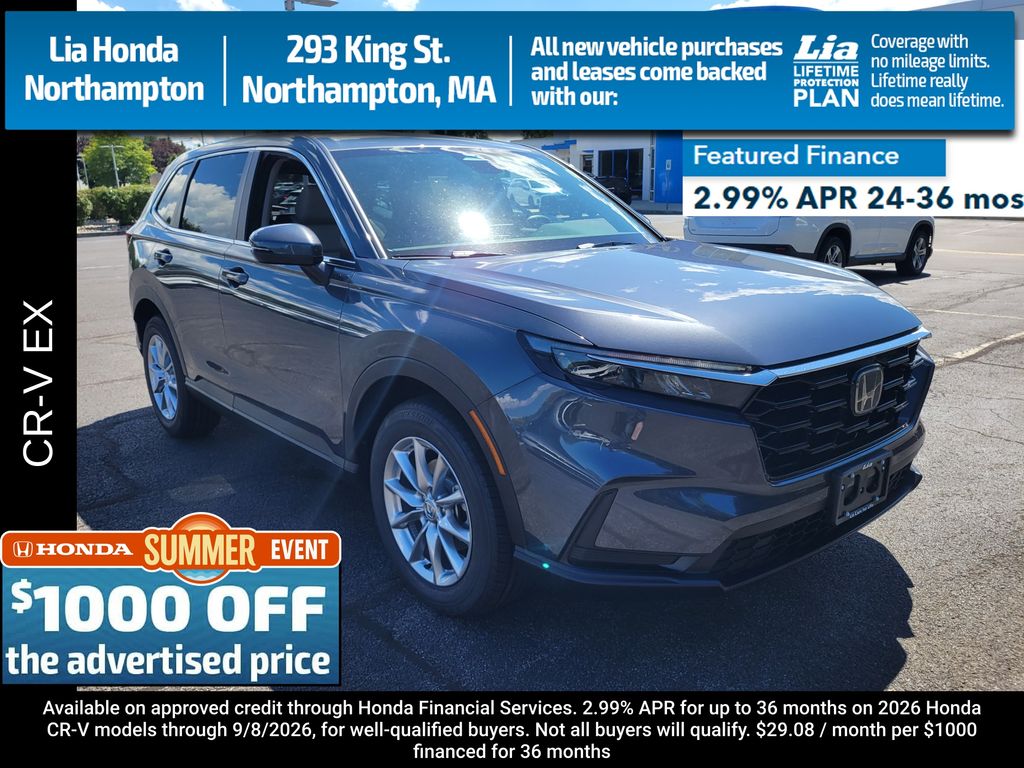 Meteorite Gray Metallic 2026 Honda CR-V SUV / Crossover All-Wheel Drive Continuously Variable Transmission