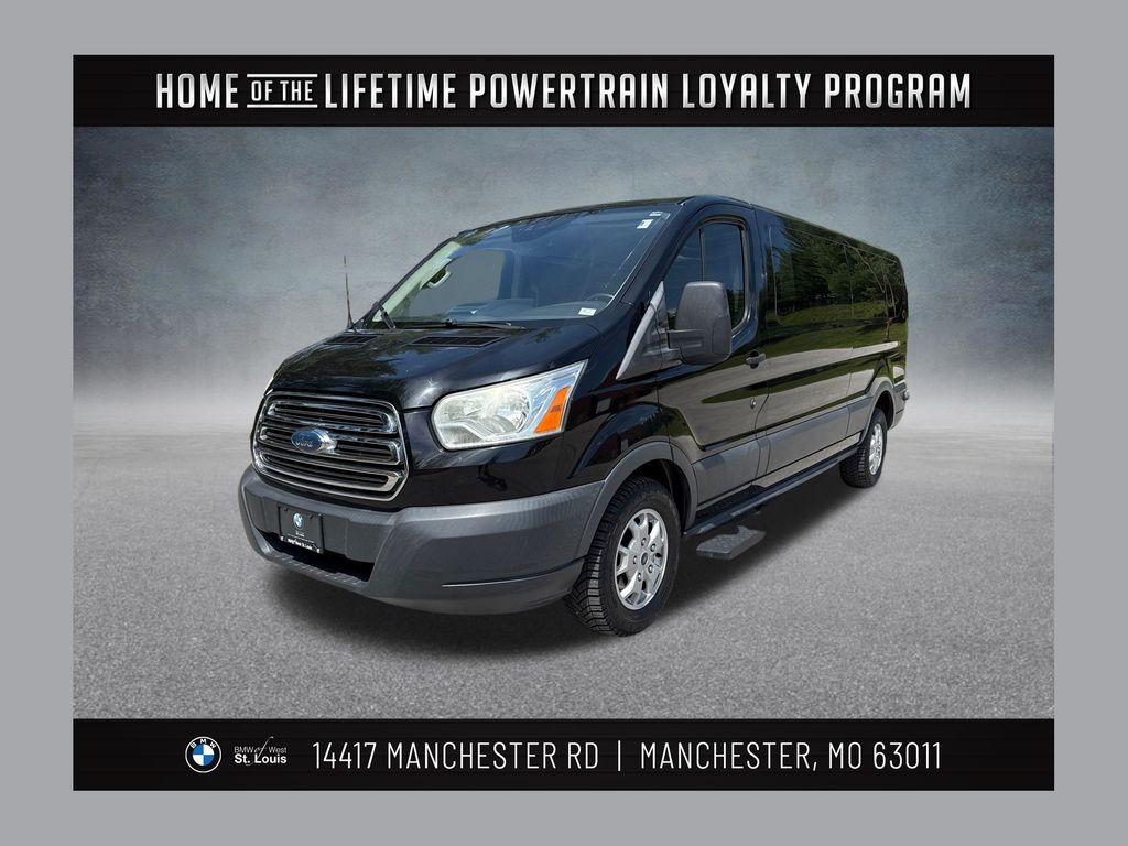 Shadow Black 2016 Ford Transit Passenger 350 XLT Low Roof LWB RWD with 60/40 Passenger-Side Doors Van Rear-Wheel Drive 6-Speed Automatic Overdrive