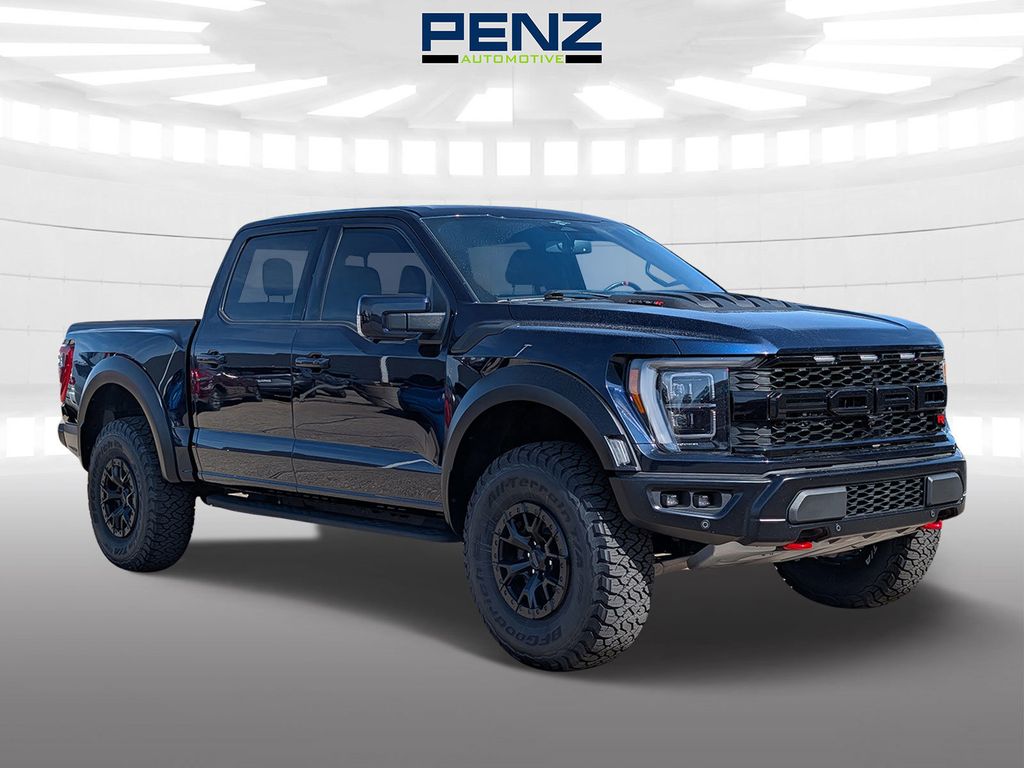 Atlas Blue Metallic 2023 Ford F-150 Raptor SuperCrew 4WD Pickup Truck Four-Wheel Drive Automatic