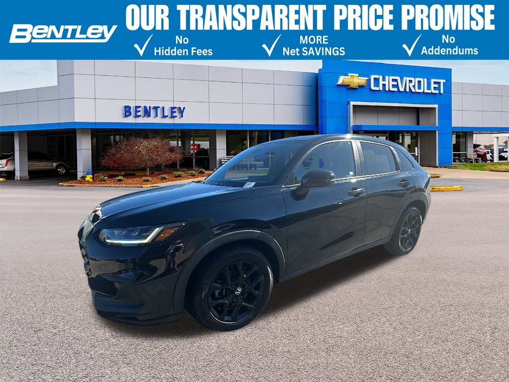 Crystal Black Pearl 2023 Honda HR-V Sport FWD SUV / Crossover Front-Wheel Drive Continuously Variable Transmission