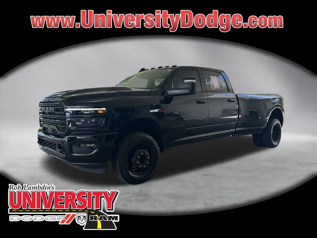Diamond Black Crystal Pearlcoat 2025 RAM 3500 Pickup Truck Four-Wheel Drive 8-Speed Automatic