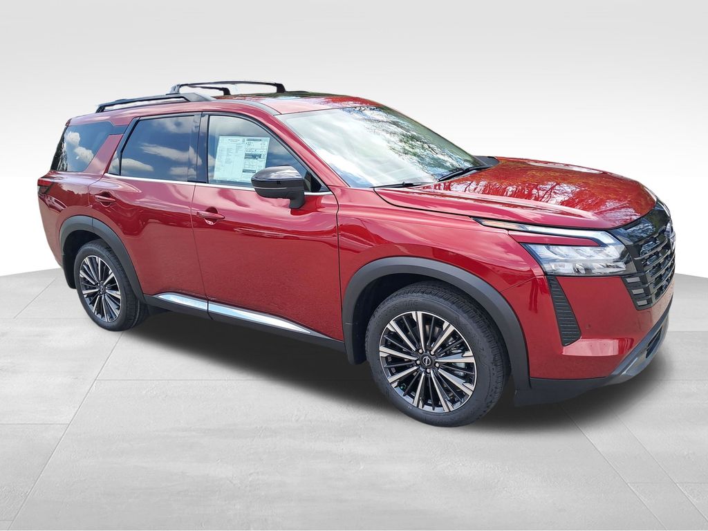 2026 Nissan Pathfinder Platinum Red at John Sisson Motors