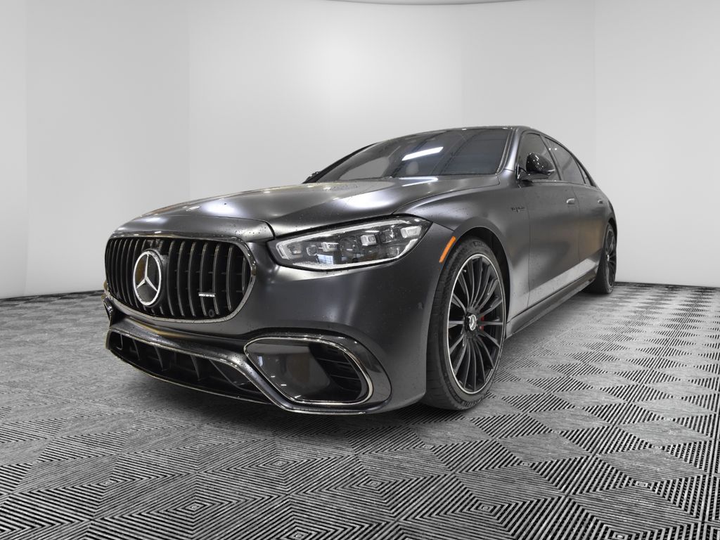 MANUFAKTUR Signature Night Black Magno 2024 Mercedes-Benz S-Class AMG S 63 E Performance 4MATIC Sedan All-Wheel Drive 9-Speed Automatic
