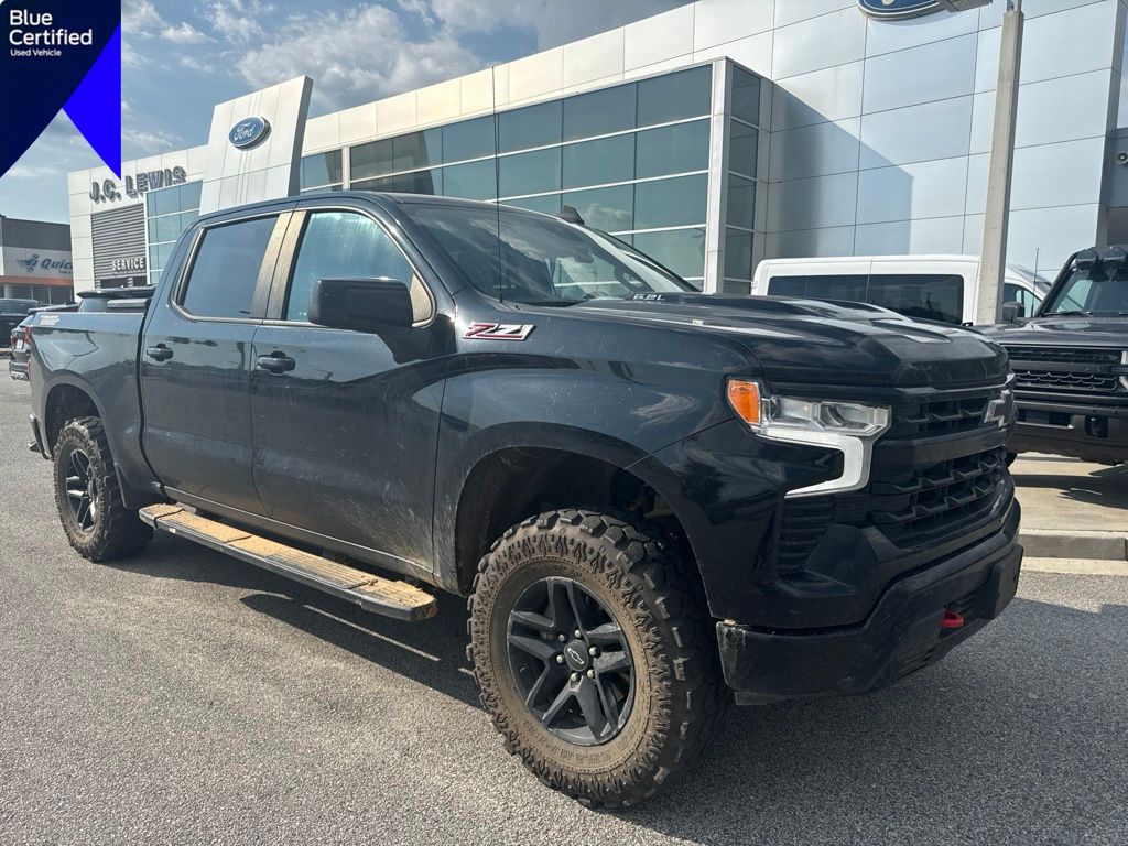 Black 2022 Chevrolet Silverado 1500 Pickup Truck Four-Wheel Drive Automatic