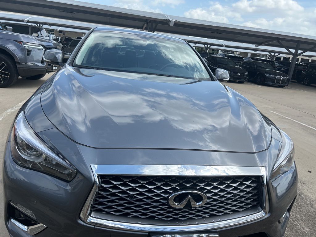 Gray (Graphite Shadow) 2023 INFINITI Q50 Luxe RWD Sedan Rear-Wheel Drive 7-Speed Automatic Overdrive