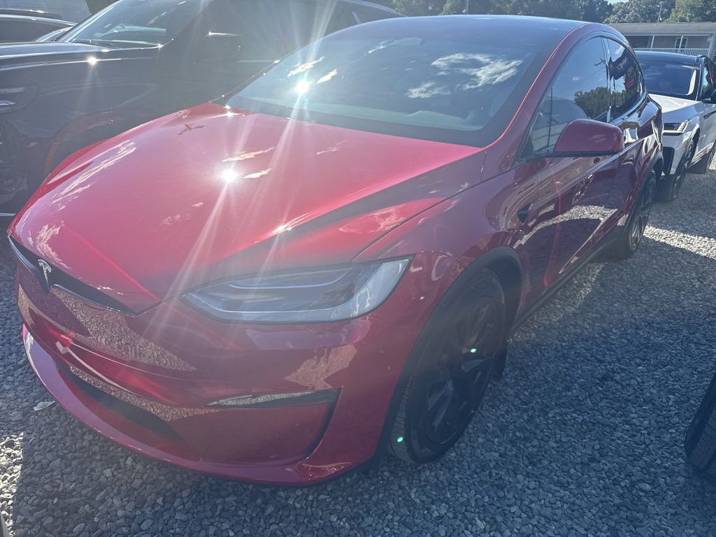 Red Multi-Coat 2023 Tesla Model X Plaid AWD SUV / Crossover All-Wheel Drive 1-Speed Automatic