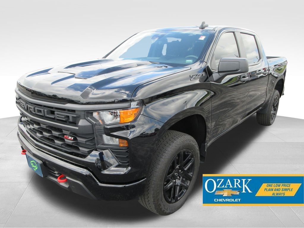 Black 2024 Chevrolet Silverado 1500 Pickup Truck Four-Wheel Drive 8-Speed Automatic