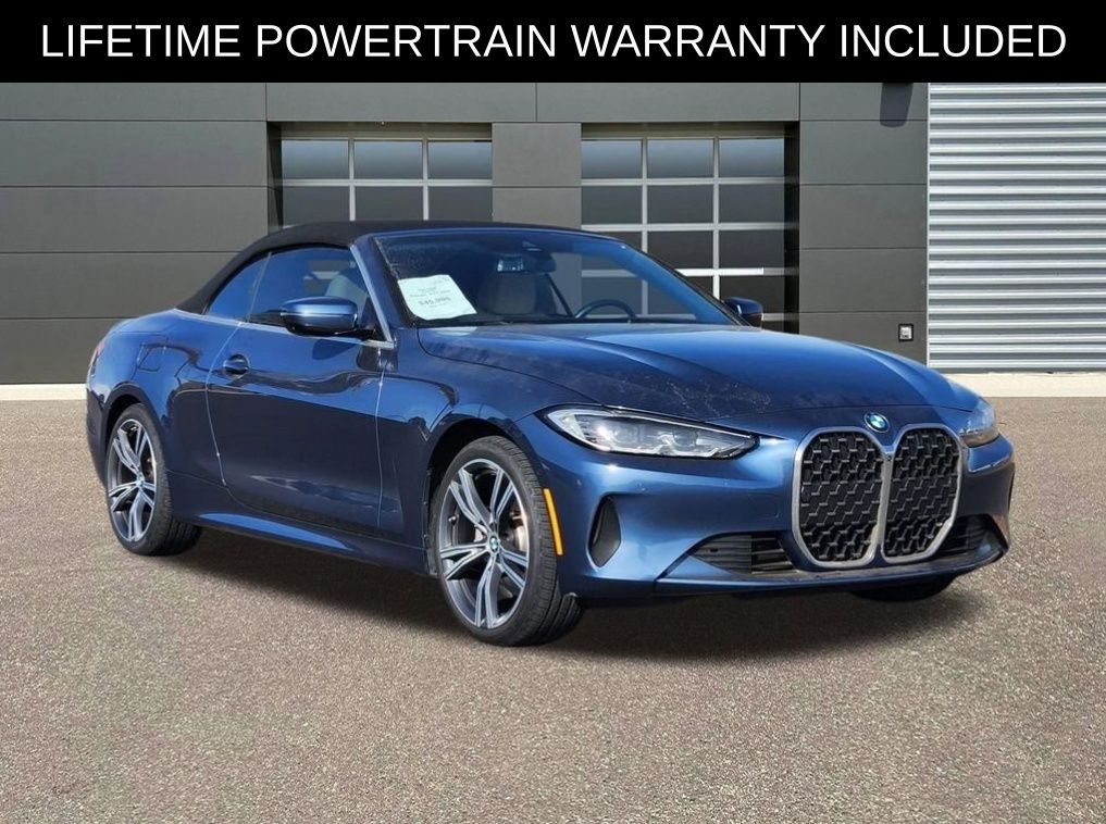 Blue Metallic 2024 BMW 4 Series 430i Convertible xDrive Convertible All-Wheel Drive 8-Speed Automatic