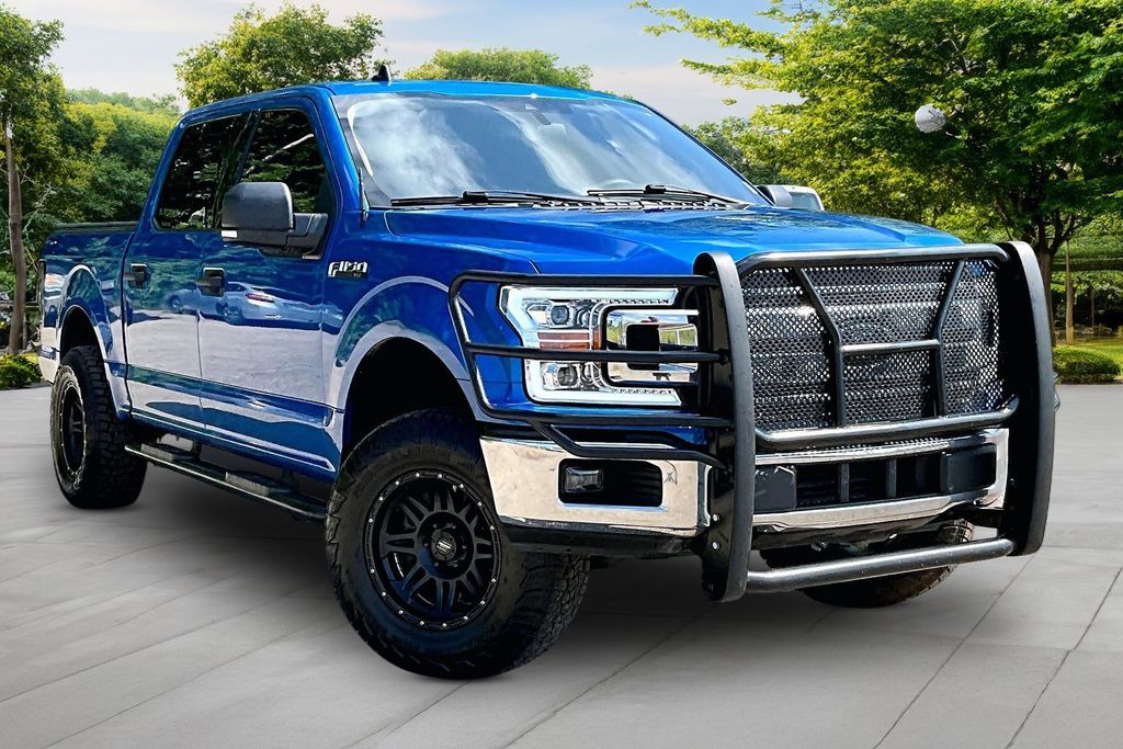 Blue Metallic 2020 Ford F-150 Pickup Truck Four-Wheel Drive Automatic