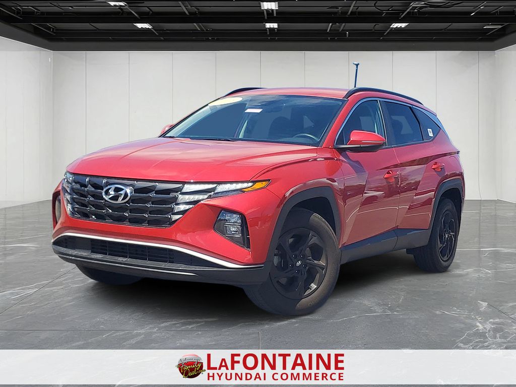 Calypso Red 2023 Hyundai Tucson SUV / Crossover All-Wheel Drive 8-Speed Automatic