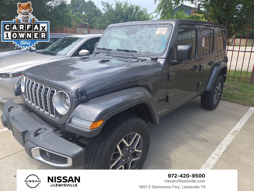 Gray (Granite Crystal Metallic Clearcoat) 2025 Jeep Wrangler Sahara 4-Door 4WD SUV / Crossover Four-Wheel Drive 8-Speed Automatic