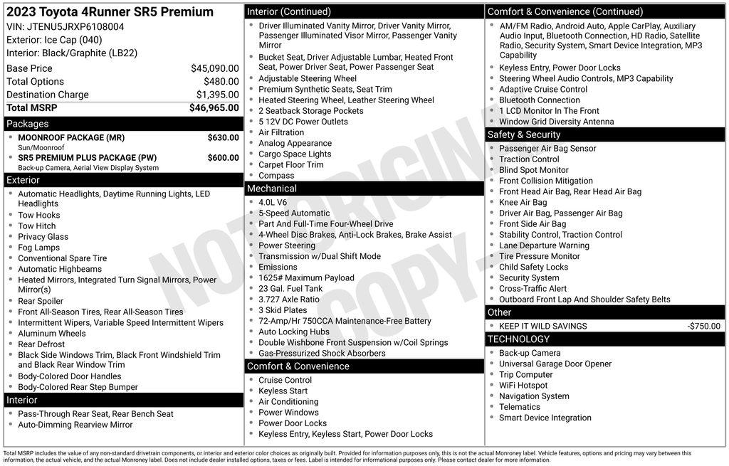 Used 2023 Toyota 4Runner SUV
