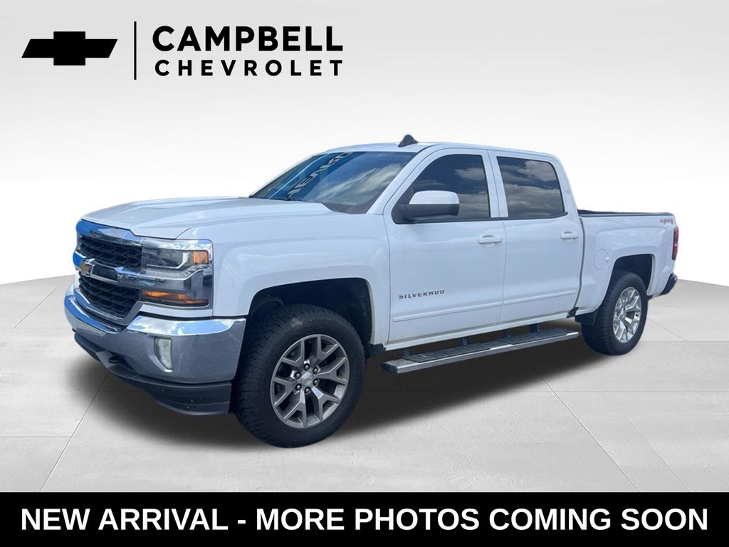 Summit White 2016 Chevrolet Silverado 1500 LT Crew Cab 4WD Pickup Truck Four-Wheel Drive 6-Speed Automatic Overdrive