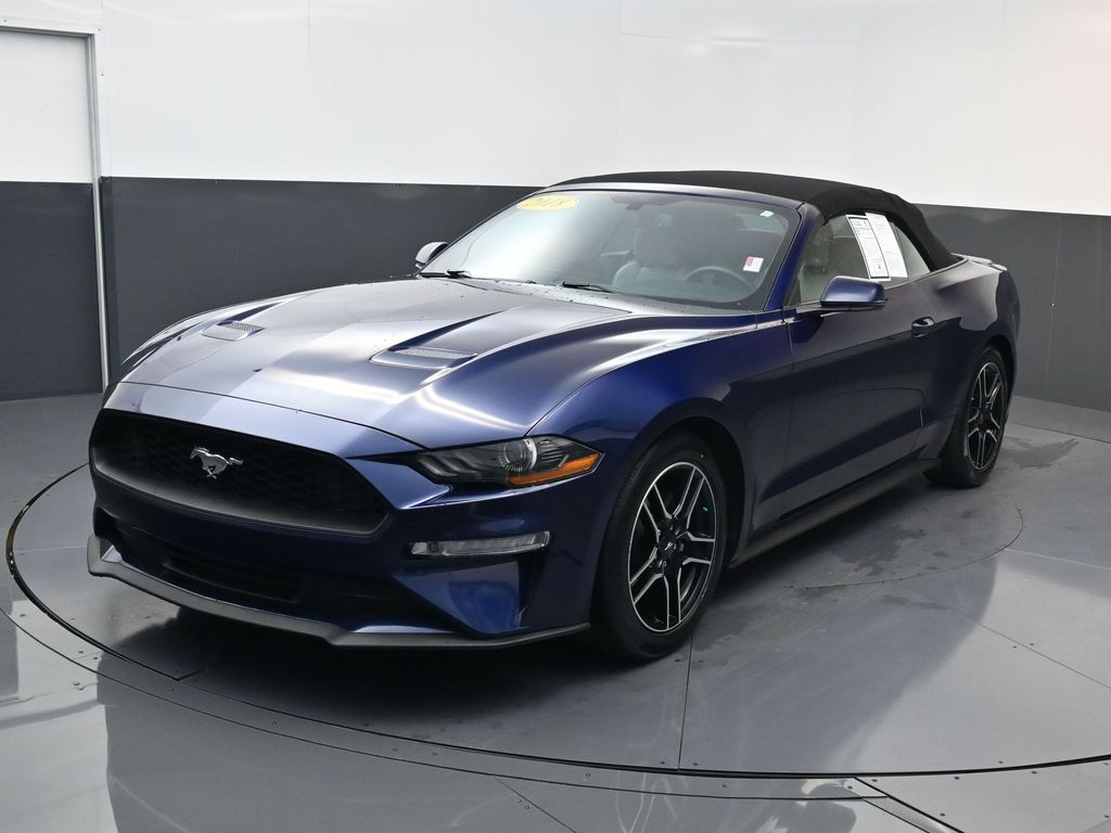 Kona Blue Metallic 2018 Ford Mustang Convertible Rear-Wheel Drive 6-Speed Manual