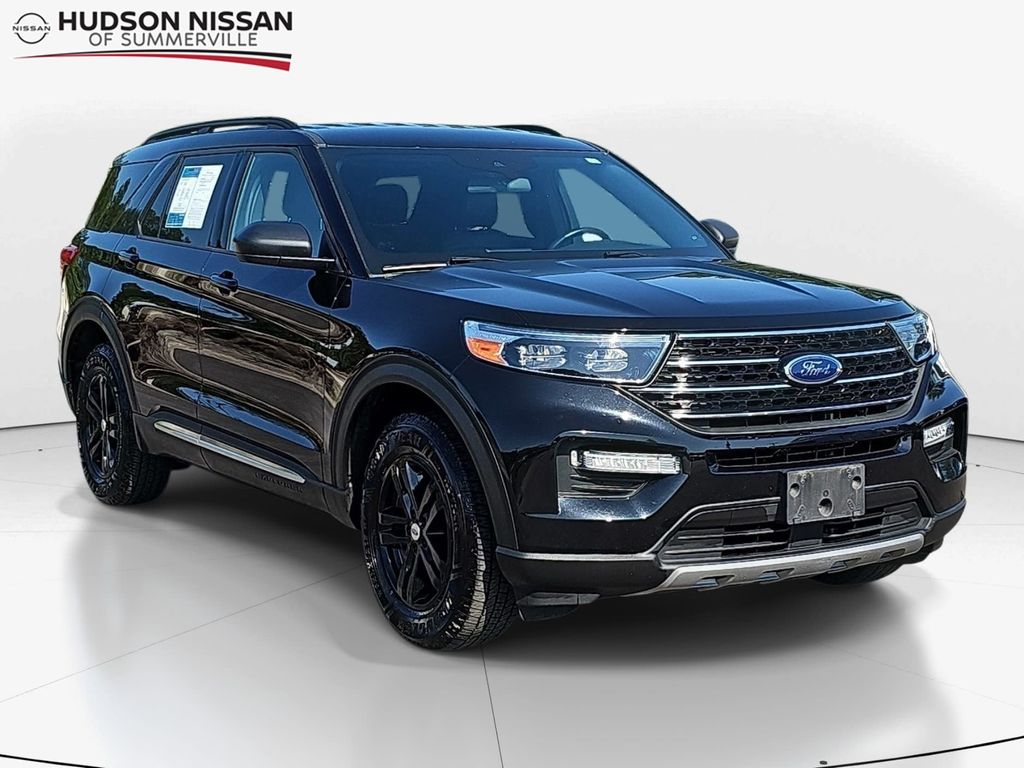 Black Metallic 2020 Ford Explorer XLT AWD SUV / Crossover All-Wheel Drive Automatic