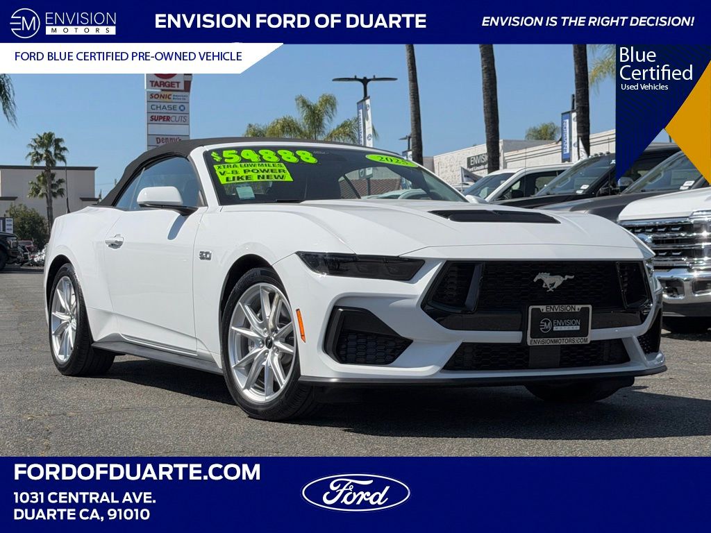 Oxford White 2025 Ford Mustang Convertible Rear-Wheel Drive Automatic