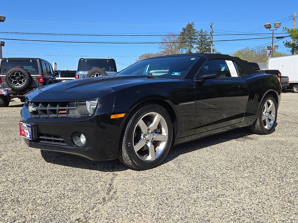 Black 2013 Chevrolet Camaro 1LT Convertible RWD Convertible Rear-Wheel Drive 6-Speed Automatic
