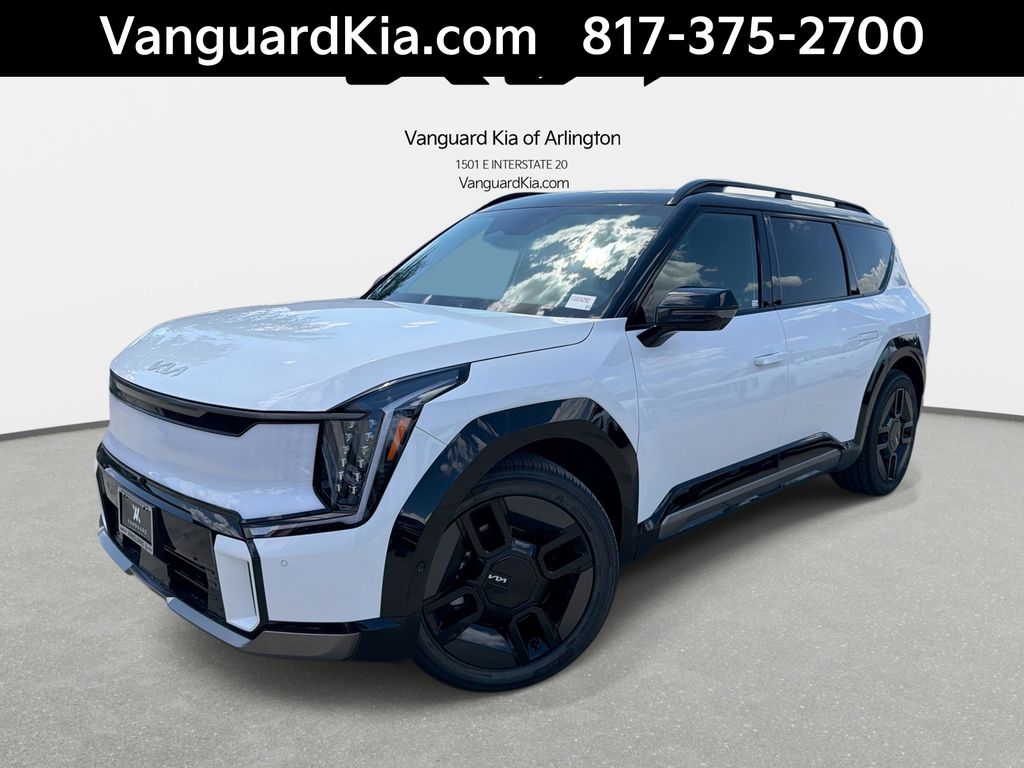 Glacial White Pearl/Ebony Black Roof 2026 Kia EV9 SUV / Crossover All-Wheel Drive 1-Speed Automatic