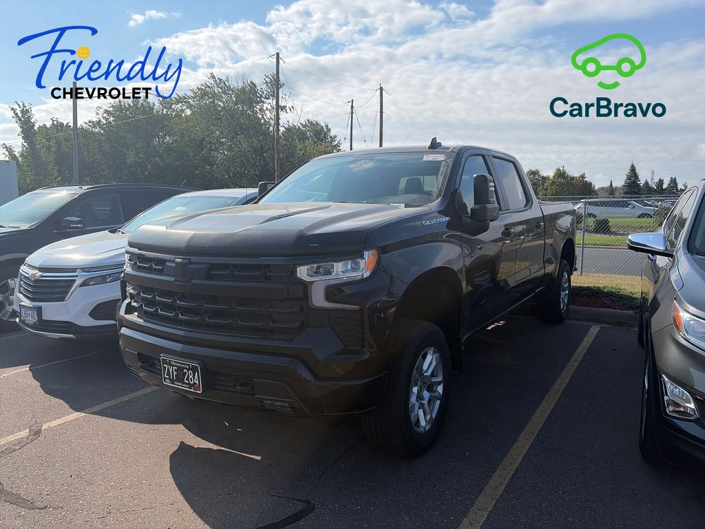 Black 2023 Chevrolet Silverado 1500 Pickup Truck Four-Wheel Drive Automatic