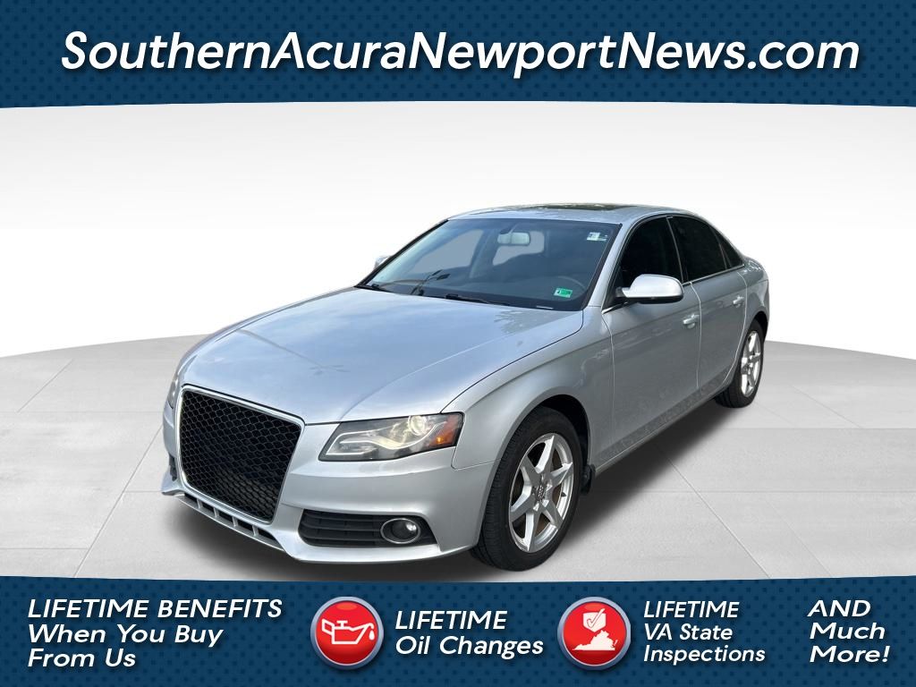 Ice Silver Metallic 2012 Audi A4 2.0T quattro Premium Sedan AWD Sedan All-Wheel Drive 8-Speed Automatic
