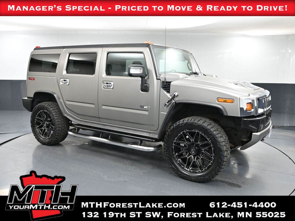 Graystone Metallic 2008 Hummer H2 Base SUV / Crossover Four-Wheel Drive 6-Speed Automatic Overdrive