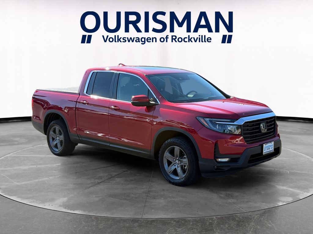 Red 2023 Honda Ridgeline Pickup Truck All-Wheel Drive 9-Speed Automatic