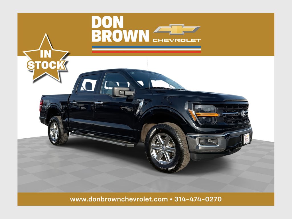 Black Metallic 2025 Ford F-150 Pickup Truck Four-Wheel Drive Automatic