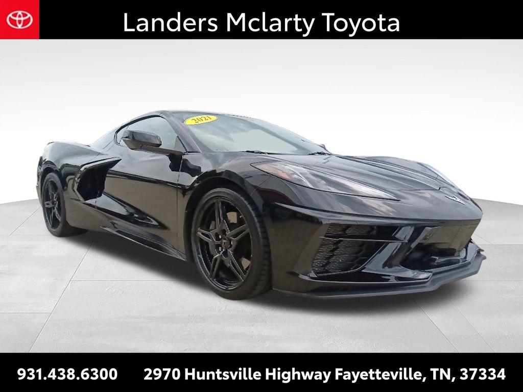 Black 2021 Chevrolet Corvette Coupe Rear-Wheel Drive 8-Speed Dual Clutch