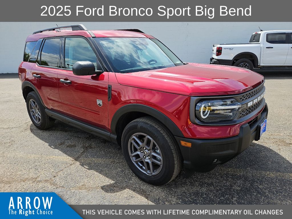 Ruby Red Metallic 2025 Ford Bronco Sport Big Bend AWD SUV / Crossover All-Wheel Drive 8-Speed Automatic