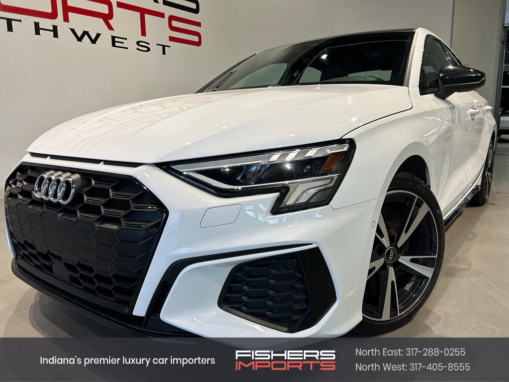 White 2022 Audi S3 Sedan 7-Speed Automatic