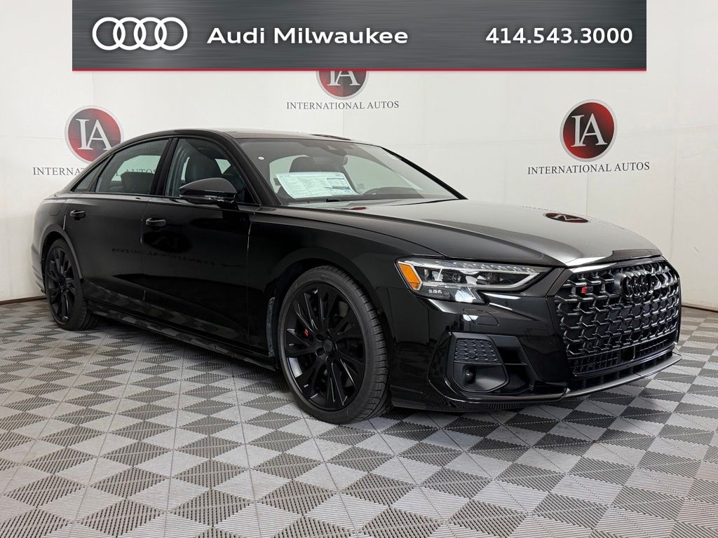 Mythos Black Metallic 2027 Audi S8 Sedan All-Wheel Drive 8-Speed Automatic
