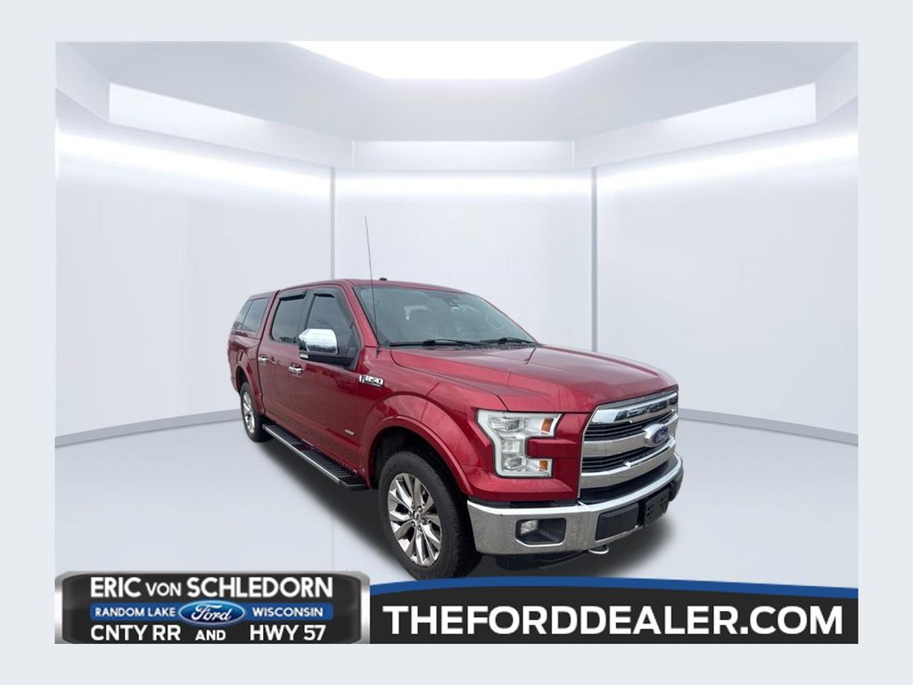Red 2016 Ford F-150 Pickup Truck Four-Wheel Drive 6-Speed Automatic