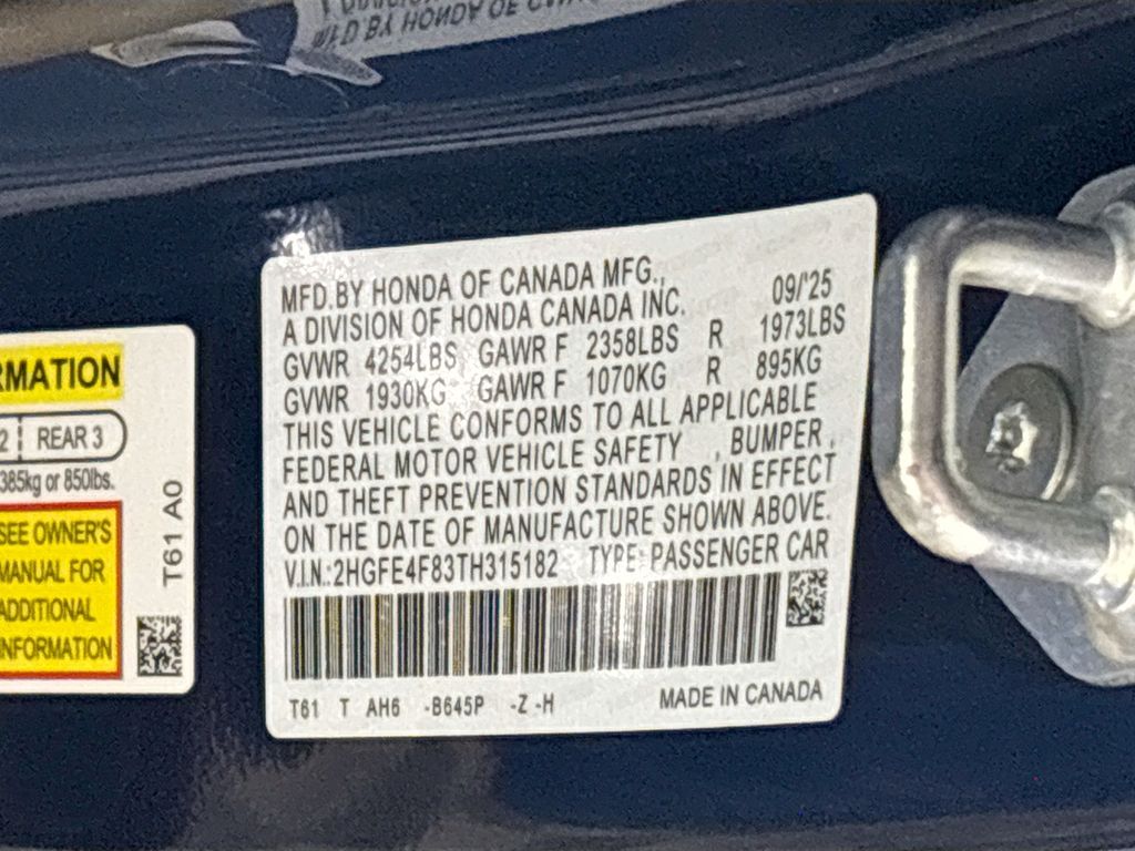 2026 Honda Civic Hybrid Sport