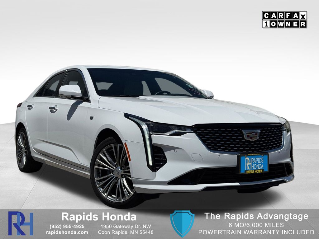 Summit White 2024 Cadillac CT4 Sedan All-Wheel Drive 8-Speed Automatic
