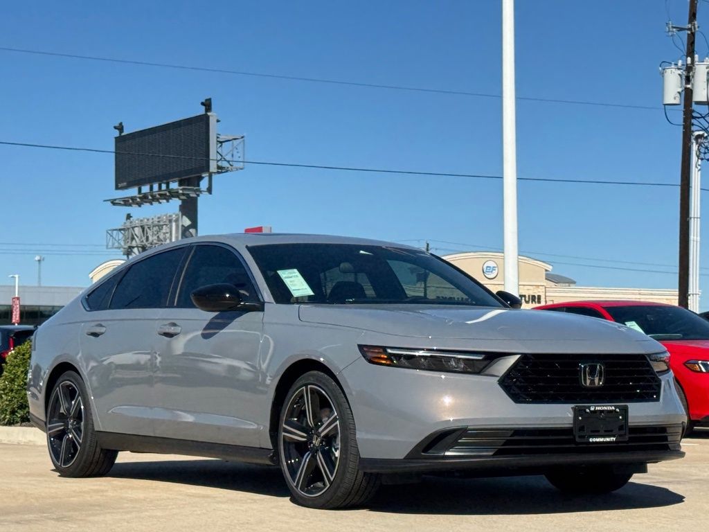 2025 Honda Accord Hybrid Sport Gray at Classic Elite Chevrolet Hwy 6