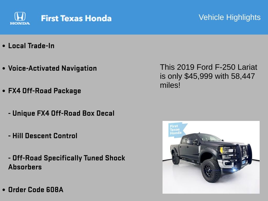 2019 Ford F-250sd  Lariat In Austin, Texas