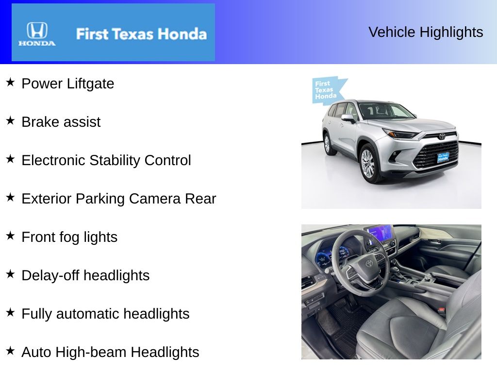 Used Car 2024 Toyota Grand Highlander  Platinum For Sale Under $50,000 In Austin, Texas