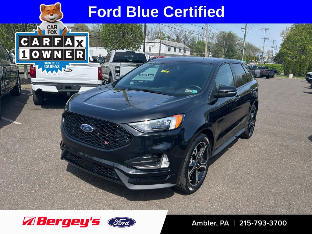 Black Metallic 2022 Ford Edge SUV / Crossover All-Wheel Drive 7-Speed Automatic